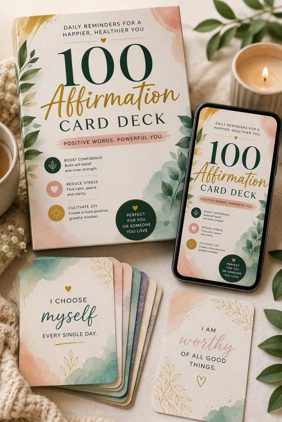 100 Affirmations For A Happier, Calmer You