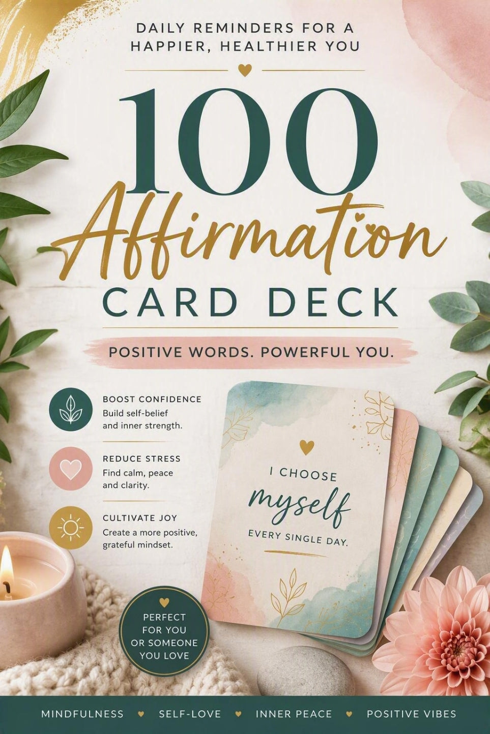 100 Affirmations For A Happier, Calmer You